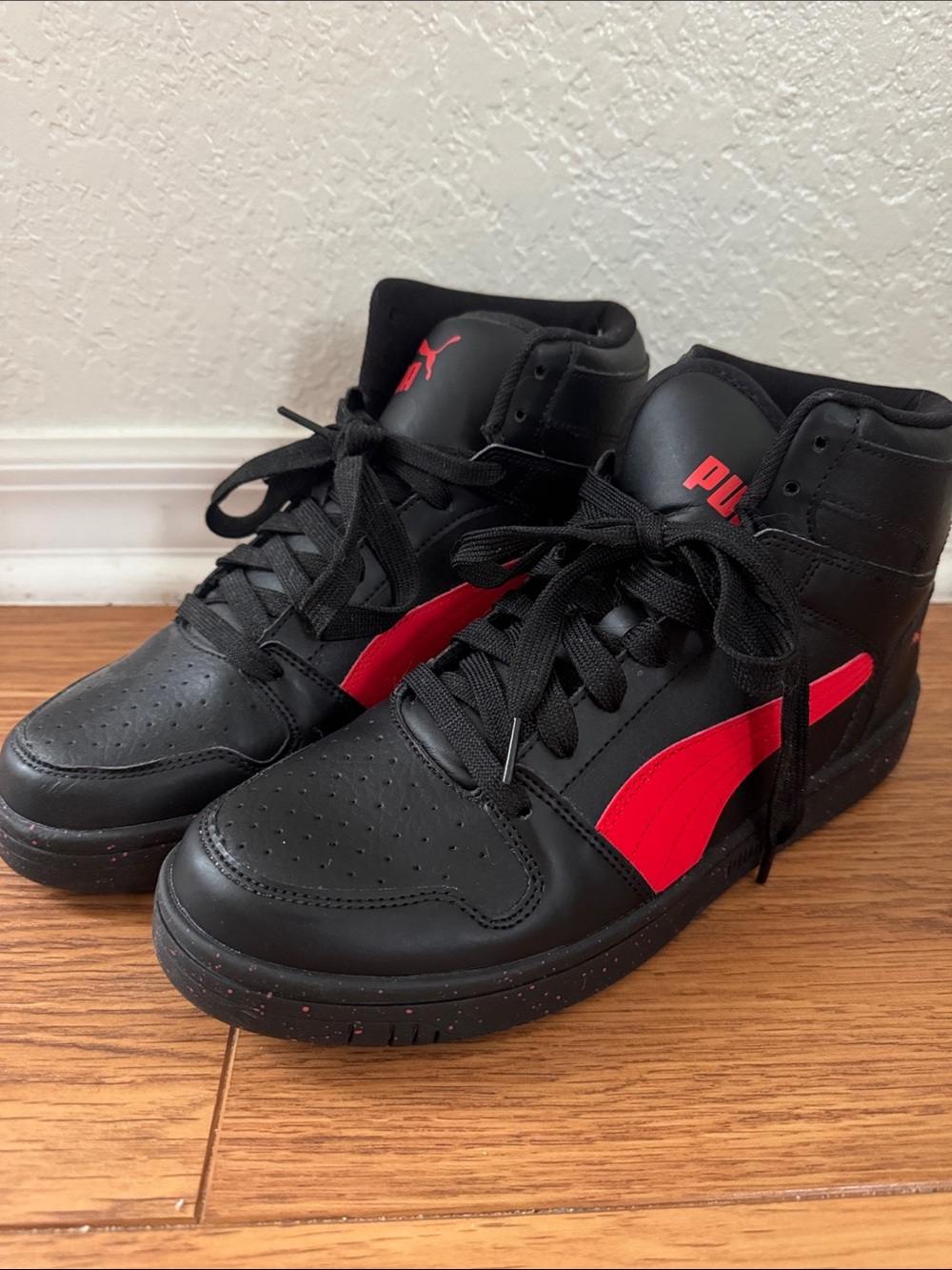 Puma Black High-Top Sneakers Never Worn